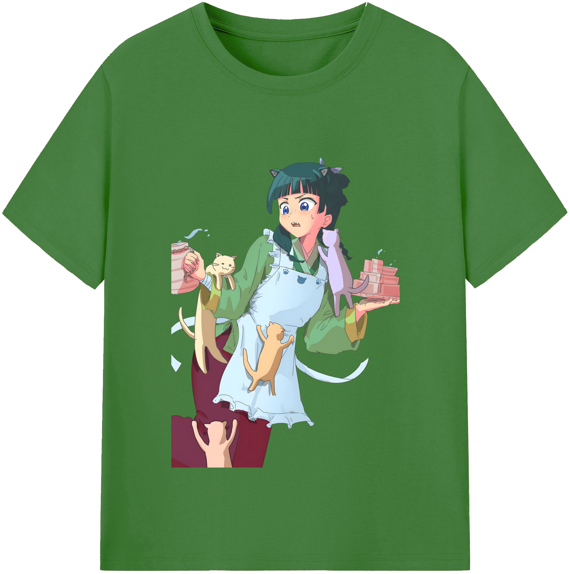 （画像用） 薬屋のひとりごと The Apothecary Diaries レディースカジュアルプリントTシャツ（綿100％）
